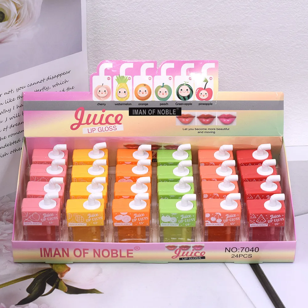 

24Pcs Roll-on Lip Balm Primer Moisturizing Clear Mirror Transparent Lip Oil Long Lasting Hydrating Lip Gloss Cosmetic