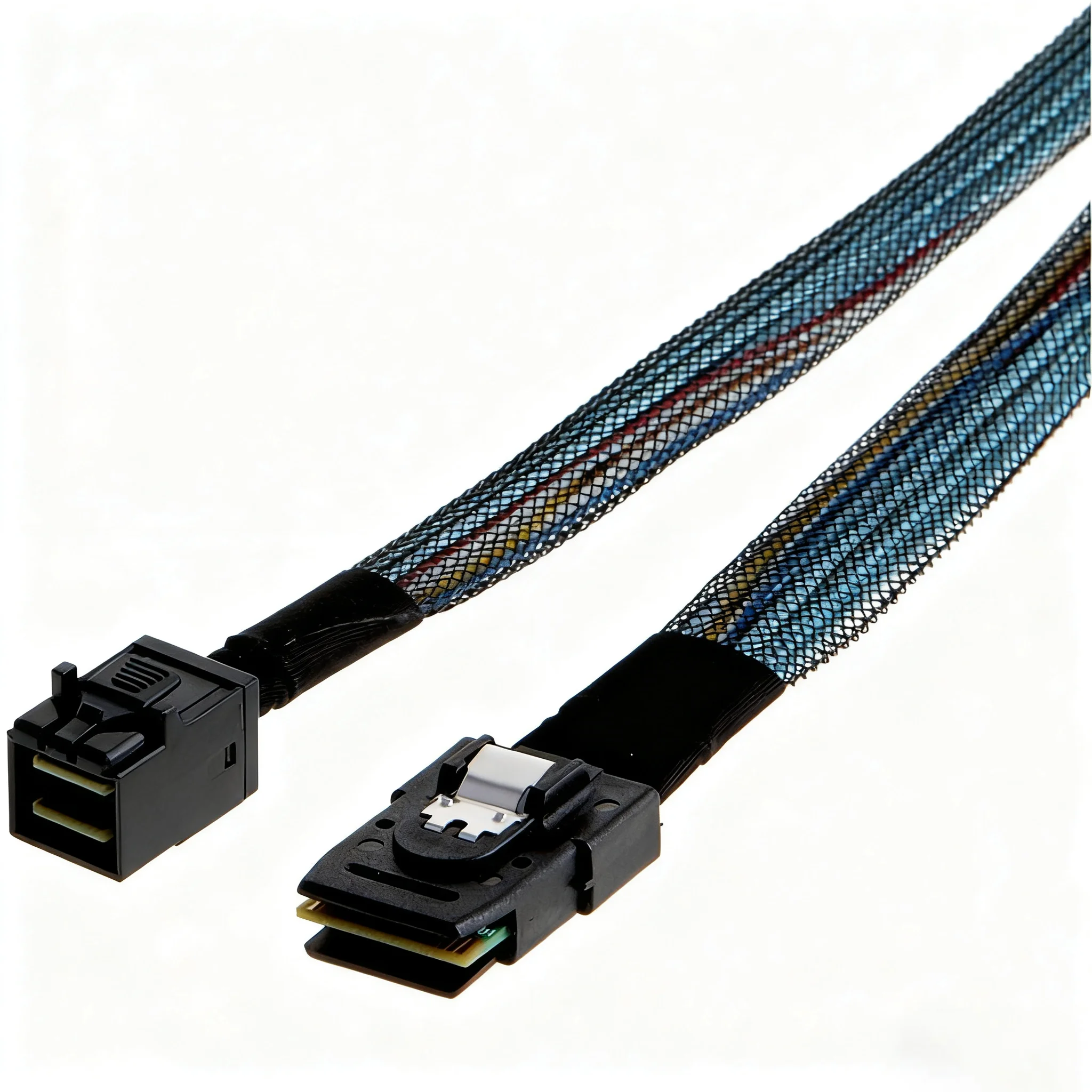 Фото Внутренний кабель Mini SAS HD SFF-8643 на SFF-8087 (36-контактный), 12 ГБ, 100 Ом, гибкий, поддержка RAID, контроллер PCIE 0,5 м/1,0 м №4