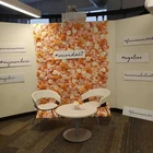 Романтическая Шелковая Роза 40*60 см с помпоном гортензии, искусственный цветок, настенная панель, свадебный фон, Декор, вечеринка, окно, дисплей