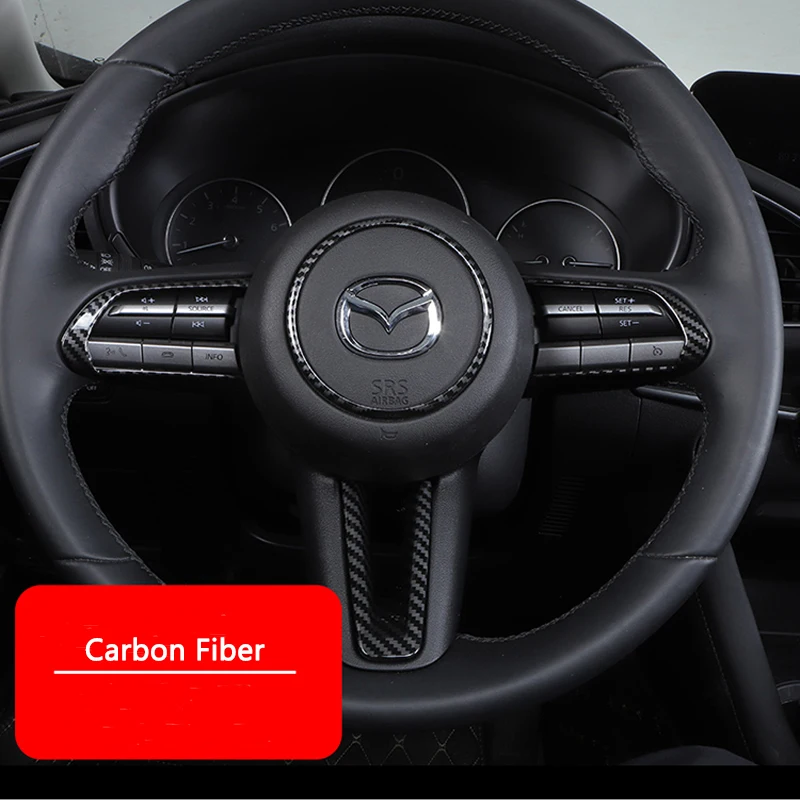 

Автомобильная накладка на руль из АБС-пластика для Mazda CX-30 CX30 2020-2023, автомобильные аксессуары