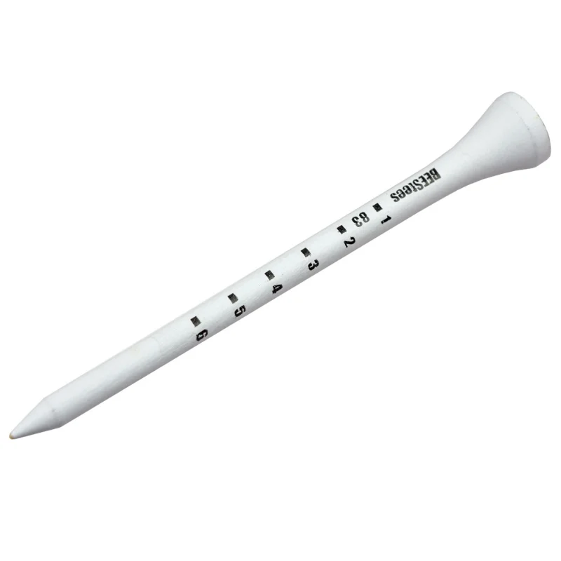 Tees 83mm White Golf Wood Tee Scale Golf Tees With Digital Scale Golf Supplies