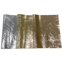 crumpled textured soft waterproof metallic mirror holographic pu faux leather fabric sheet for making shoebagcrafts30135cm