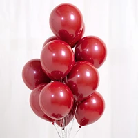 1020pcs double ruby red balloons wedding decoration christmas decorations for home mariage birthday baby shower party supplies