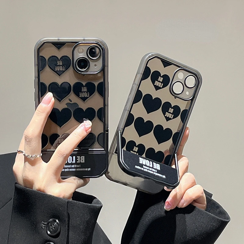 

Новинка 2023 чехол для телефона с подставкой для iPhone 14 Pro 13 Promax 12 Xs Max Xr 11 6 7 8 Plus SE Модный Роскошный чехол в Корейском стиле Ins