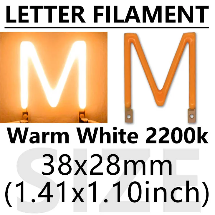 

LED нить с буквами DT&ZM теплый белый 3В