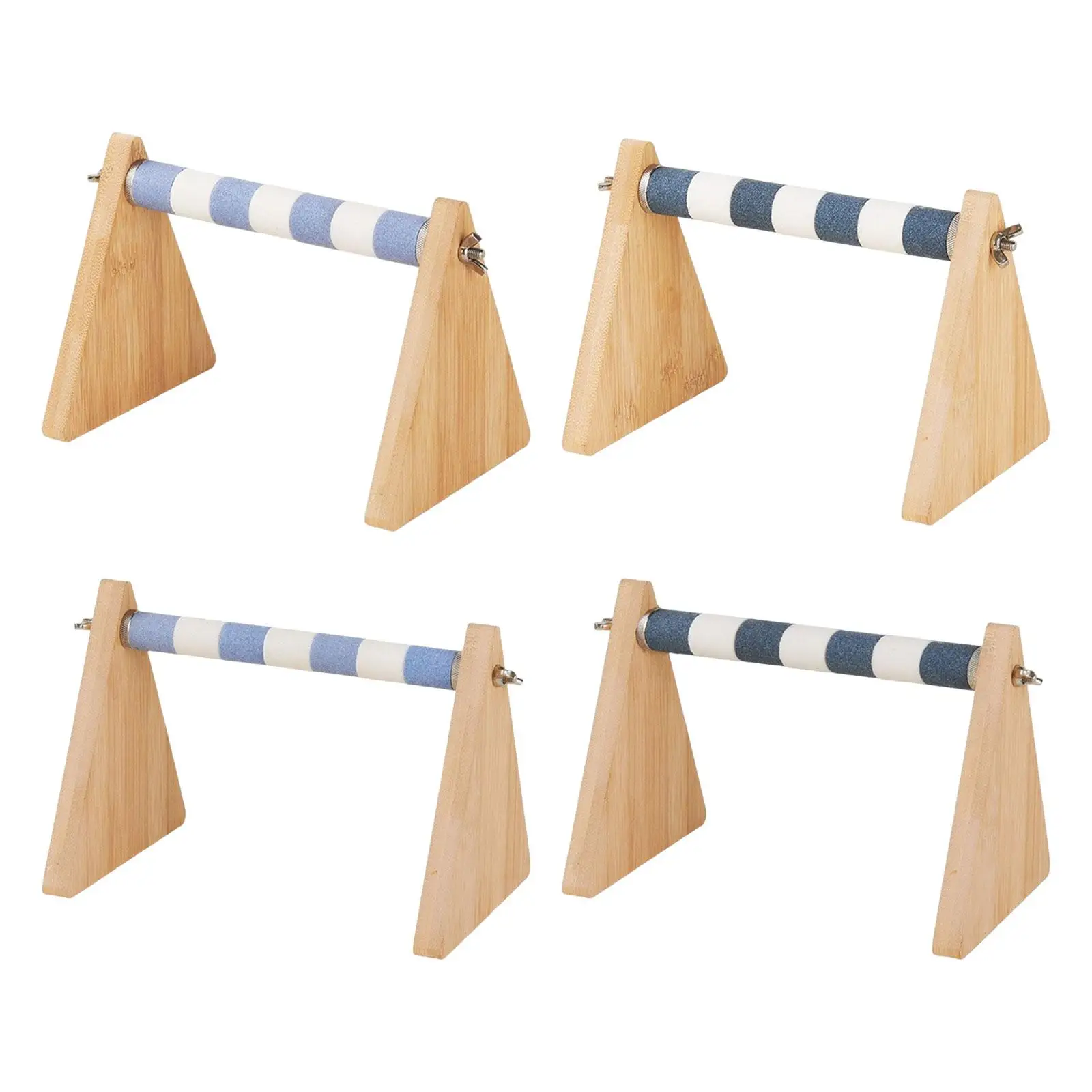

Tabletop Bird Perch Wooden Bird Training Stand for Cockatiel Parakeet Macaw