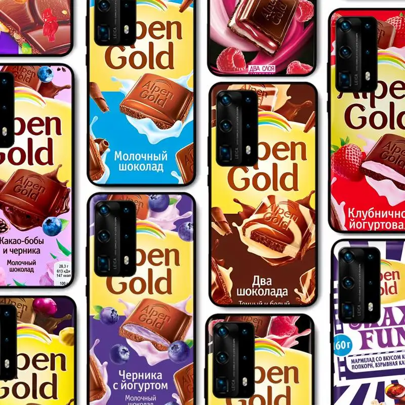 

Funny Chocolate Russian Phone Case for Huawei P30 40 20 10 8 9 lite pro plus Psmart2019