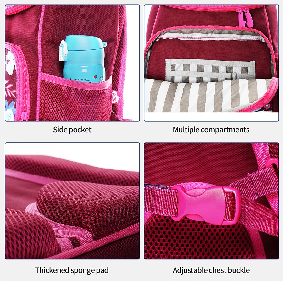 Children Beautiful Flower Fairy School bags for Girls Orthopedic Backpacks Kids Book Bag Primary Schoolbag Bagpack Mochilas