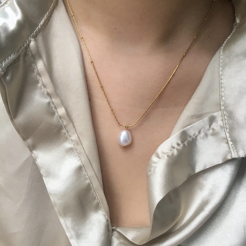 GHIDBK 2020 модные ювелирные изделия оптом из нержавеющей стали барокко натуральный