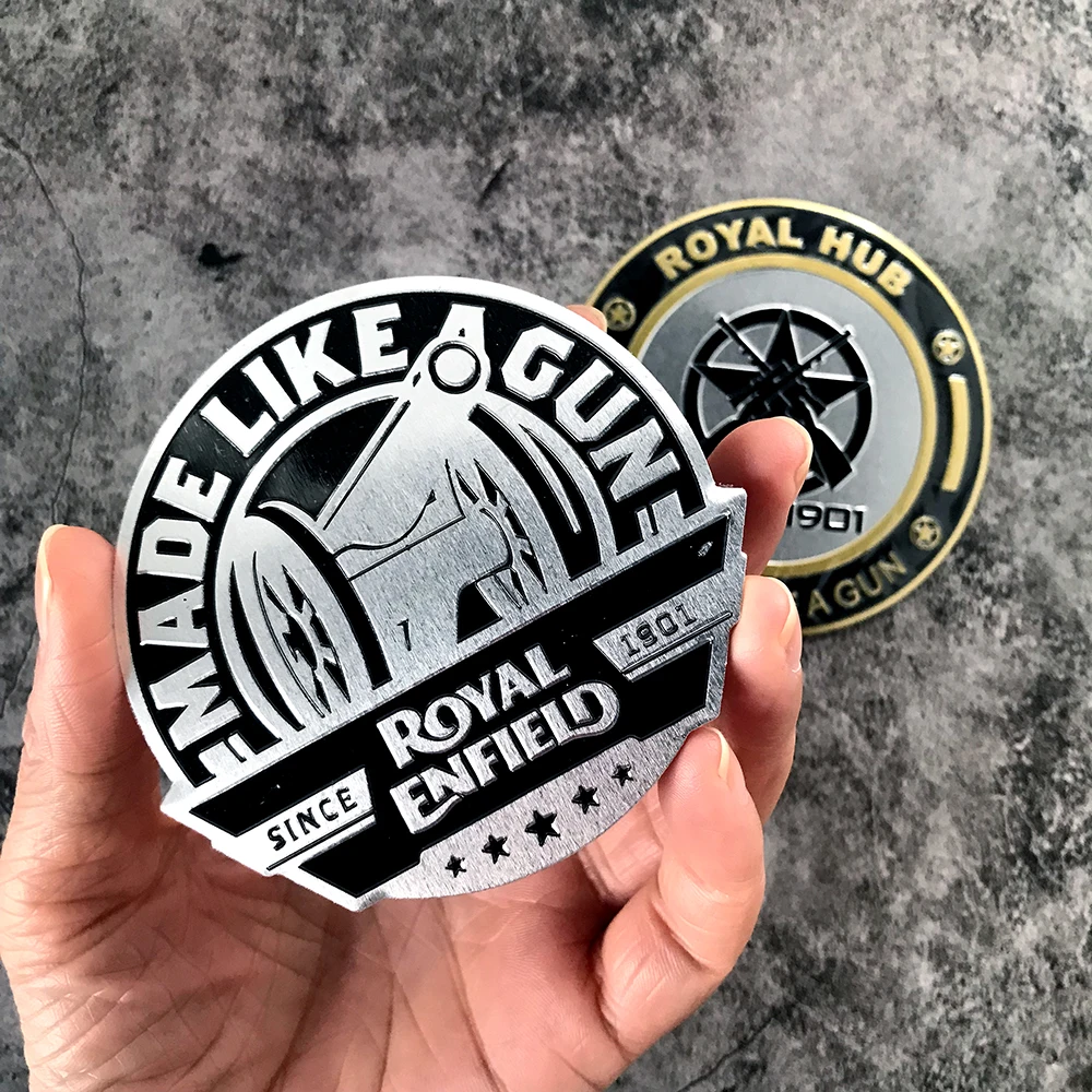 Значок эмблемы мотоцикла Royal Enfield алюминиевые стандартные Высококачественные