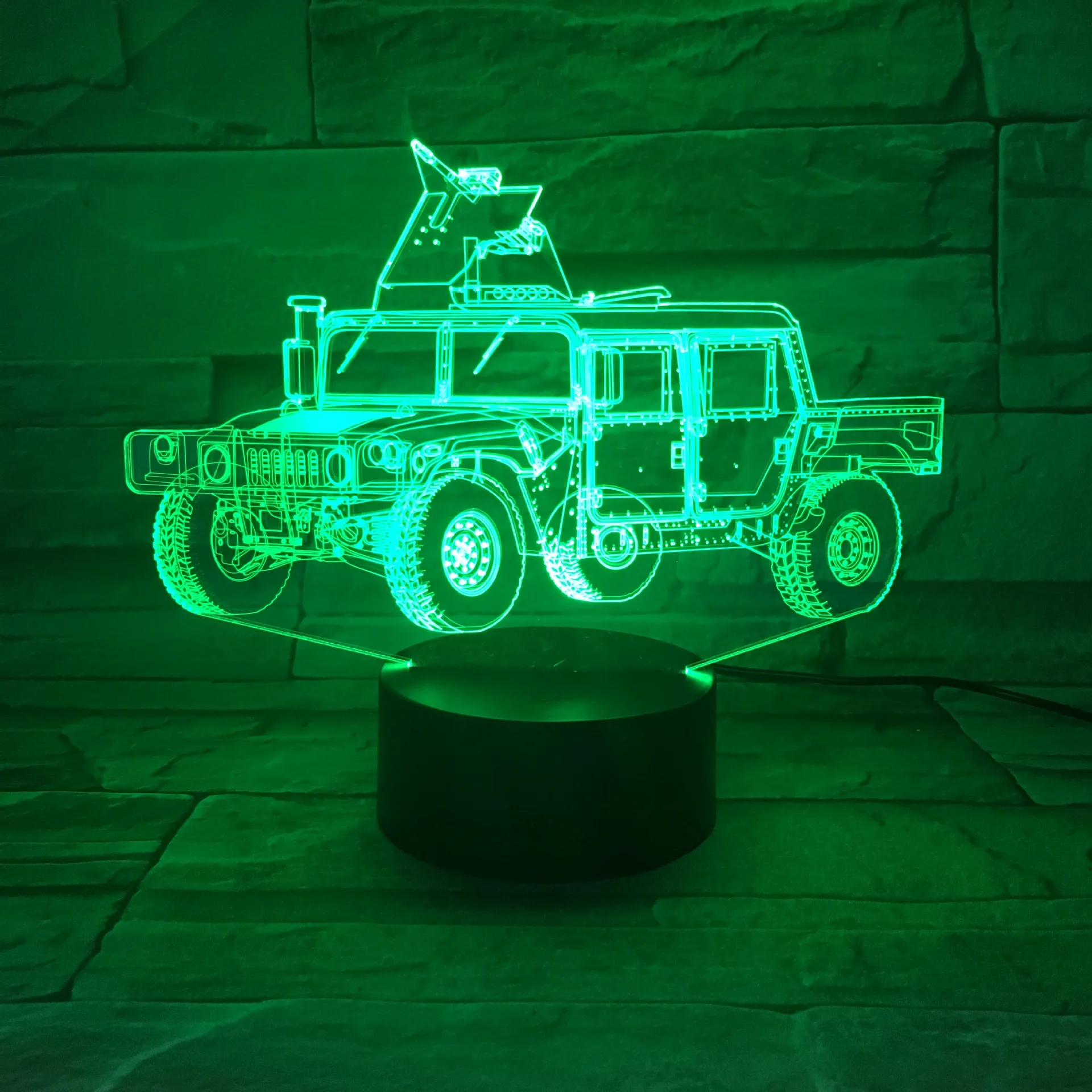 

Special Vehicle Nightlight 3D Illusion Lamp for Room Decoration Bedside Atmosphere Light with Remote LED Neon Lights Child Gifts