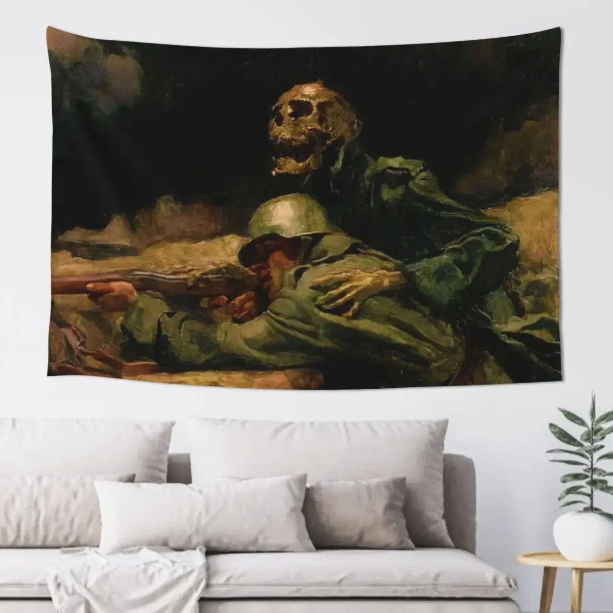 Гобелен Death Directs the Bullet by Hans Larwin