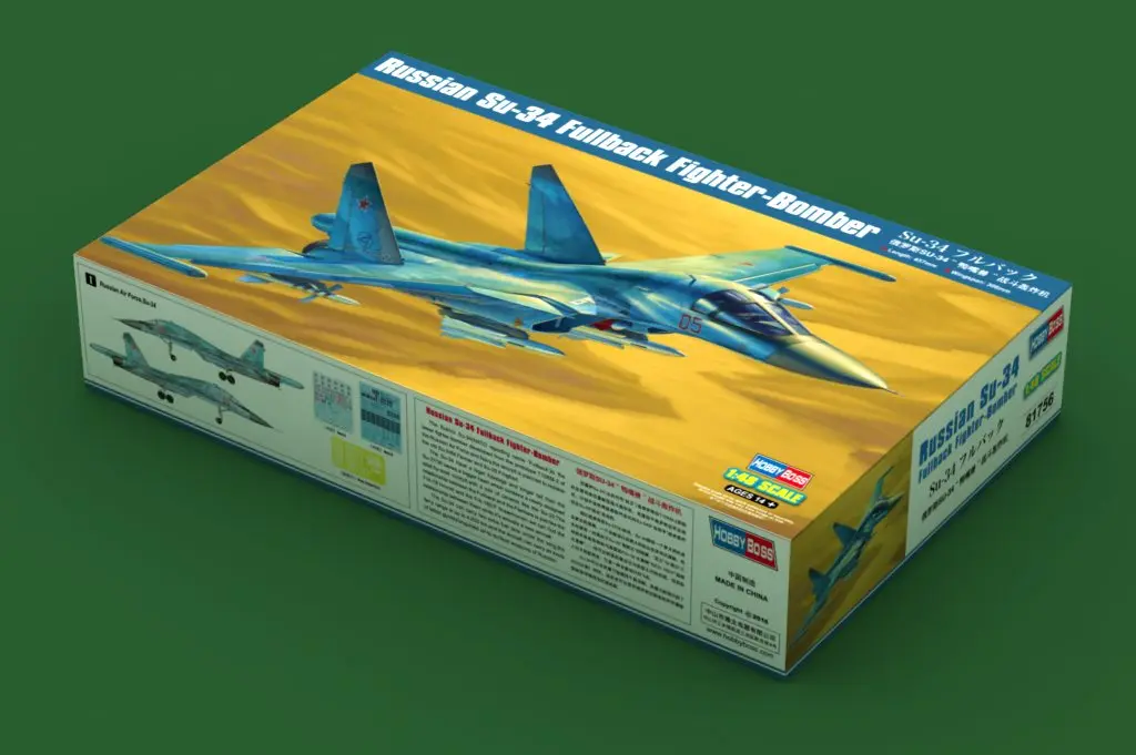 Фото HobbyBoss 81756 Масштабная модель 1/48 Российский истребитель-бомбардировщик Су-34 «Фуллбэк», пластиковый сборный конструктор №2