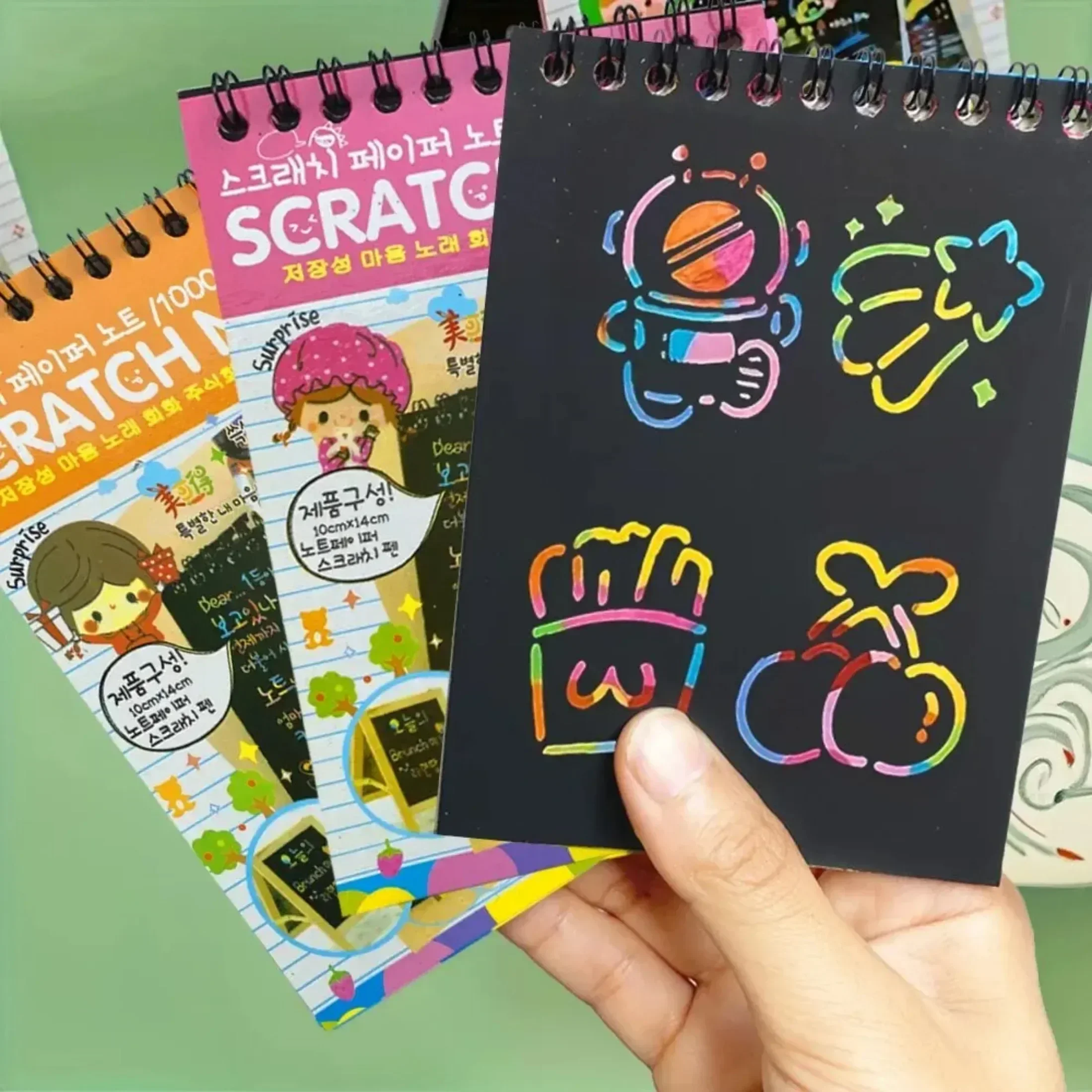 10 листов детская бумага для царапин рисования и креативный набор бумаги с