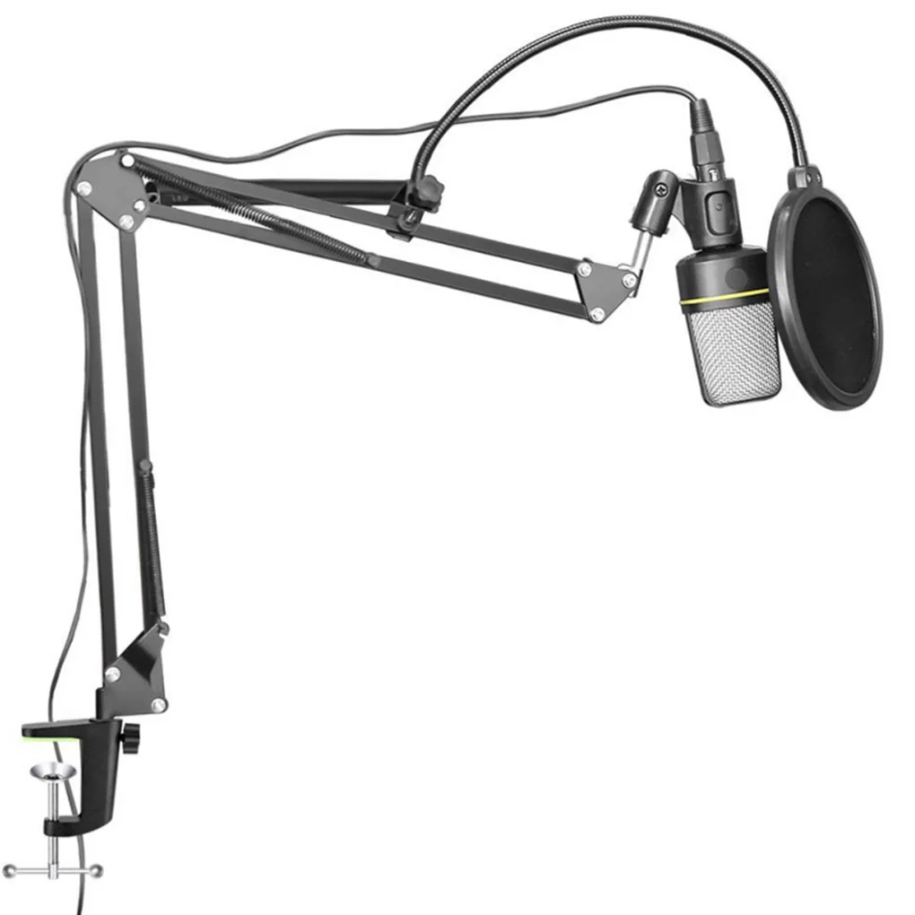 

Phone Microphone Holder Metal Stretchable Desktop Support Portable Recording Stand