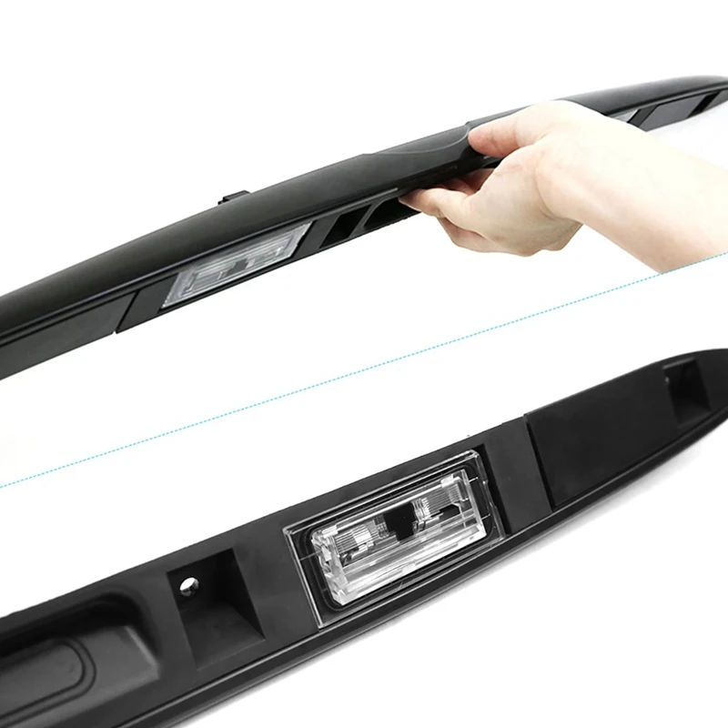 Car Rear Trunk Lid Handle Grip With Key Button Light 51 13 7170676 For BMW X5 E53 2000-2006 Boot Licence Plate Parts