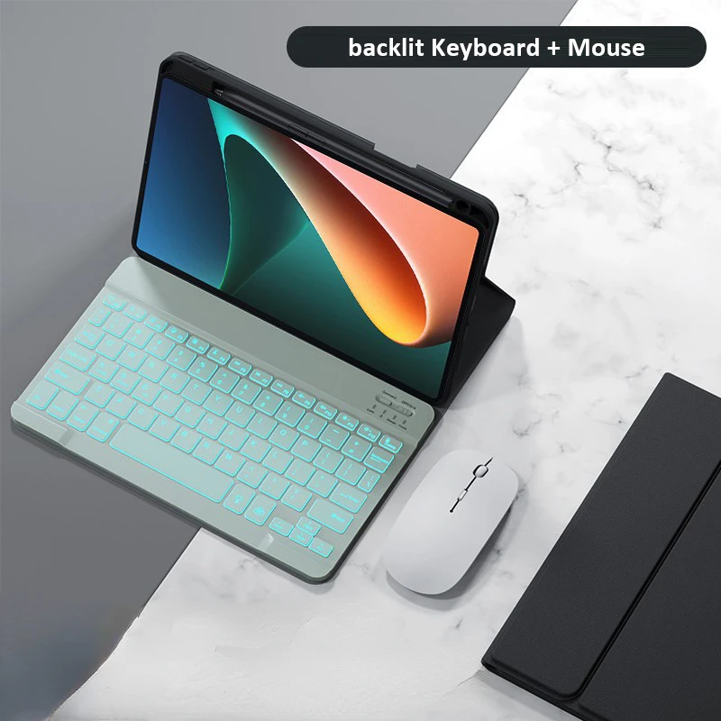 

Magnetic Keyboard Case for Xiaomi Mipad 5 Backlit Led Keyboard and Mouse for Xiaomi Mi Pad 5 pro Pencil Holder Case Recommend