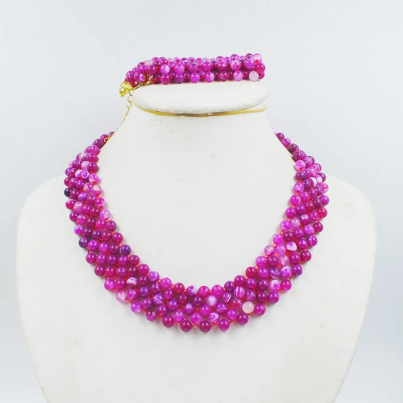 

Классическое бразильское ожерелье из полудрагоценных камней, браслет 18 дюймов