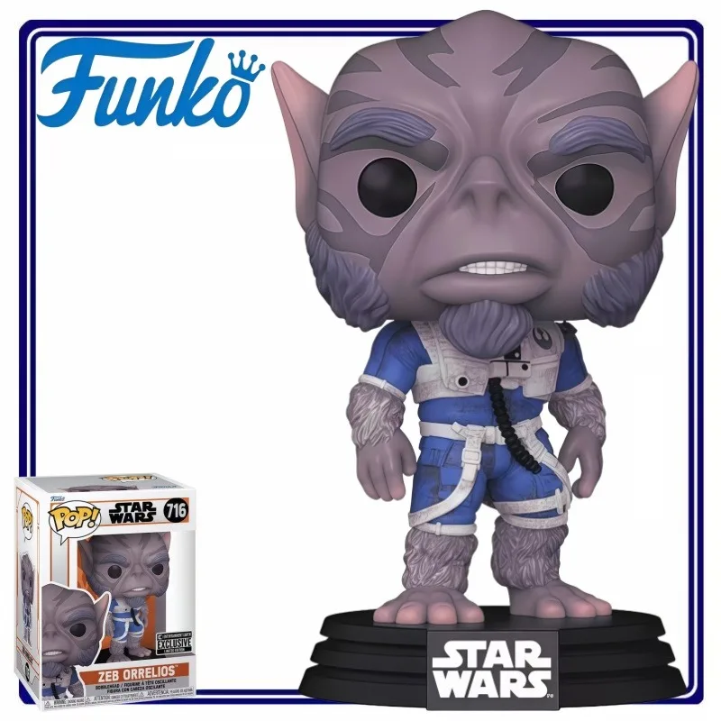 Фото Коллекционная фигурка Funko Pop Star Wars The Mandalorian Zeb Orrelios, высококачественная коллекционная игрушка, подарок для фанатов, украшение для дома и офиса №1