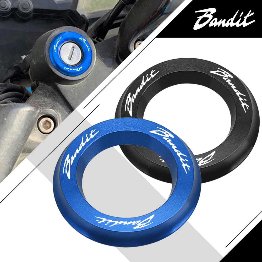 

Motorcycle Ignition Cover Throttle Cover Decorative Ring Key Hole Ring CNC Aluminum FOR SUZUKI 1200 1250 250 600 S N BANDIT 600S