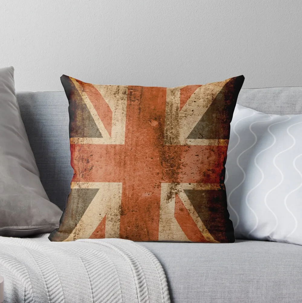 

Состаренная наволочка с флагом Великобритании, большая британская наволочка для диванной подушки, наволочка для домашнего дивана, наволоч...