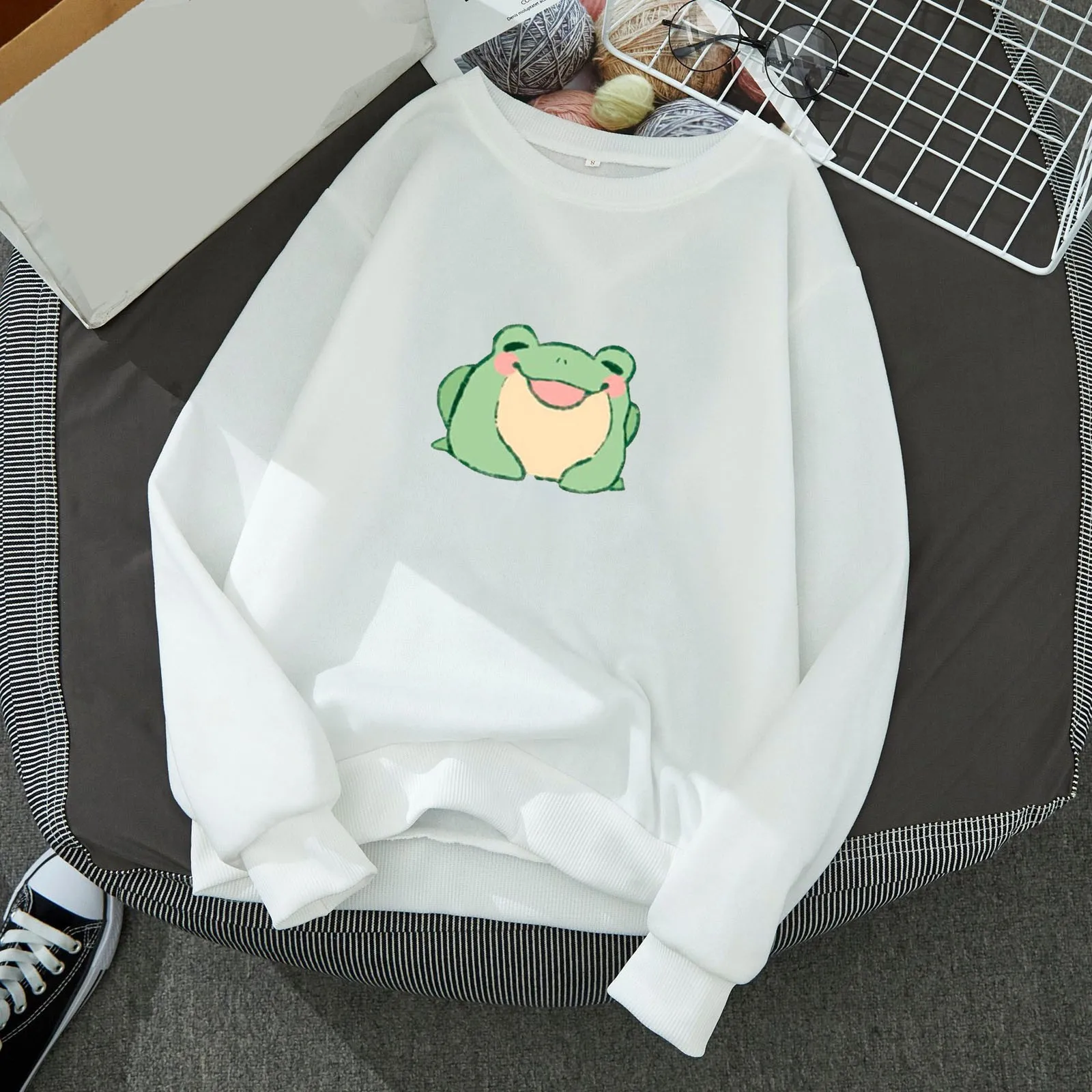 

Women's Pullovers Fun Graphic Print Round Neck Long Sleeve Sweatshirt Tops Sweatshirt Hoodie Ladies