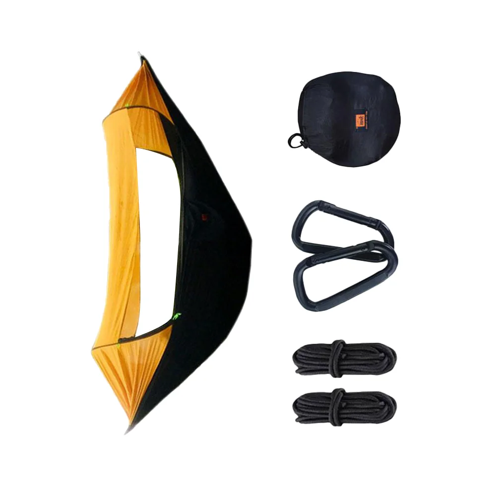 

1Pc Portable Hanging Bed Multi-function Suspended Tent for Outdoor Camping （Black/Orange）
