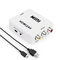 hdmi to av scaler adapter 1080p video converter hdmi to rca avcvbs lr soution ntsc pal for ps4 xbox tv monitor