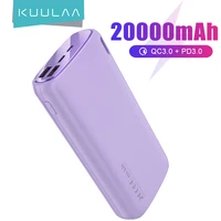 kuulaa power bank 20000mah portable charger powerbank cell phone portable external battery charger poverbank for iphone xiaomi