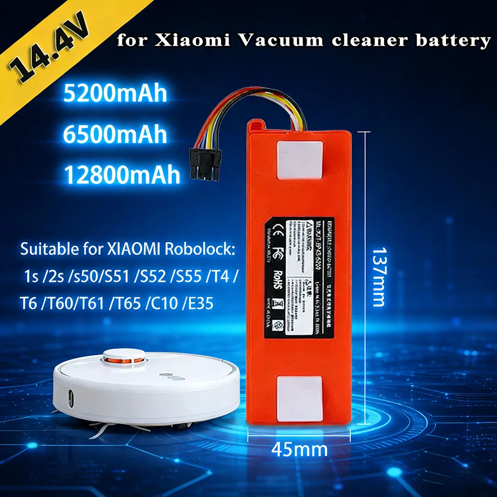 Фото Аккумулятор BRR-4S2P-5200D 14.4V 128Ач для робота-пылесоса XIAOMI 1S 1ST Roborock SDJQR01RR (замена) №4