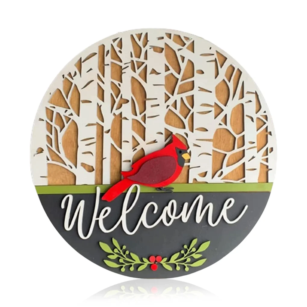 

Деревянная дверная вешалка, декоративный круглый знак, доска для дня рождения, фермерский орнамент, украшения, товары для новоселья