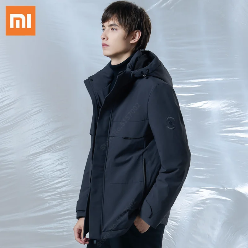 

Xiaomi Graphene Visible Heating Down Jacket Men Hooded Heated Clothing Smart Thermostatic Windproof Waterproof Warm Winter Coat