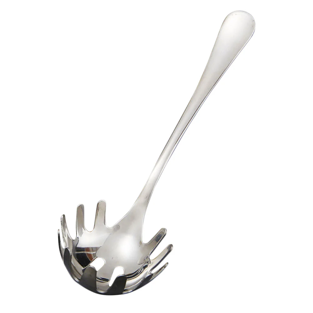 

Spoon Pasta Spaghetti Server Fork Noodle Strainer Kitchen Serving Stainless Steel Cooking Skimmer Slotted Ladle Utensil Colander