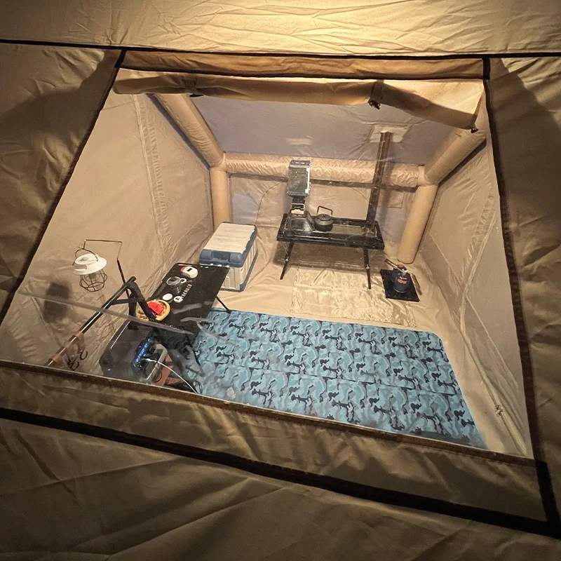 OEM ODM Kamp Cadiri 3 5-местная белая хлопковая оксфордская водонепроницаемая уличная