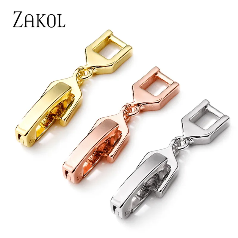 ZAKOL Three Colors 2 Designs Extenders for Bracelet or Necklace with White Yellow Rose Gold Color | Украшения и аксессуары
