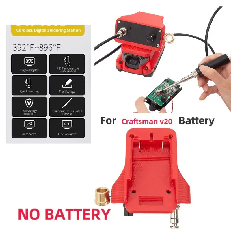 Беспроводная паяльная станция T12 для CRAFTSMAN V20 регулируемая температура