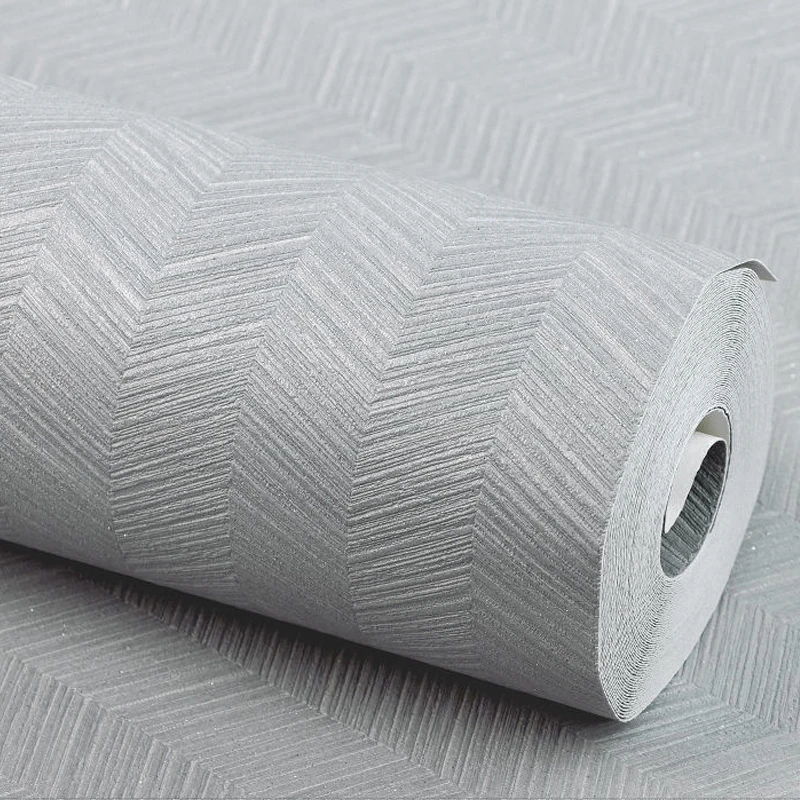 Современные минималистичные серые чистые пигментные полосатые Обои в