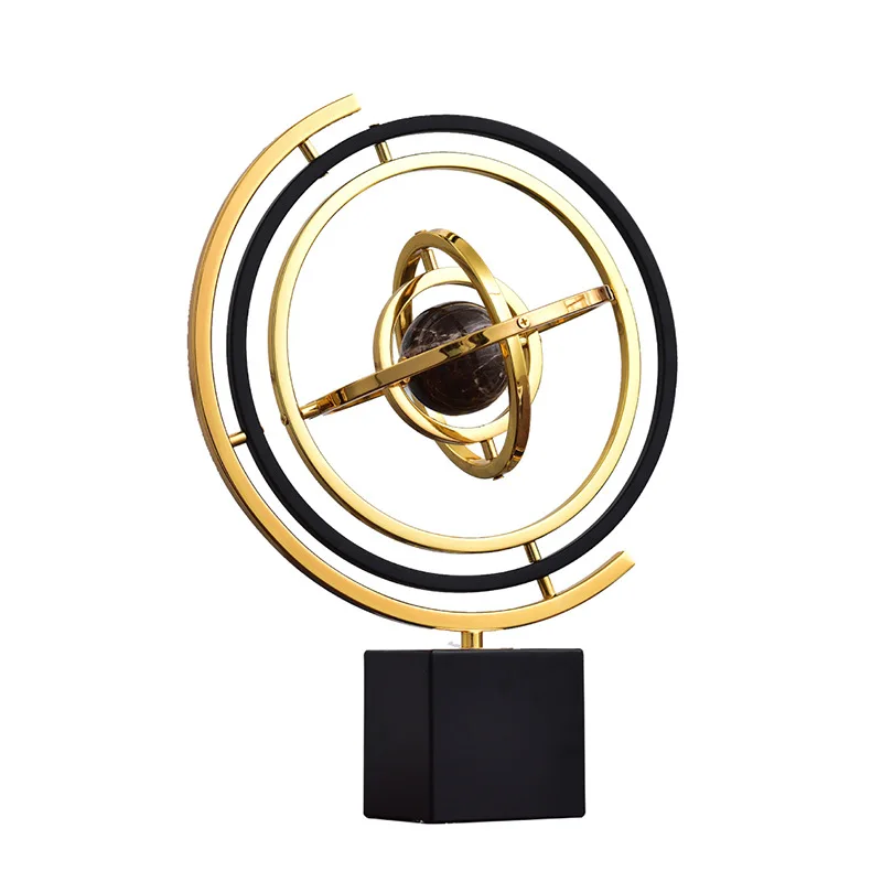 Европейский стиль офисный глобус украшения легкие роскошные мягкие украшение