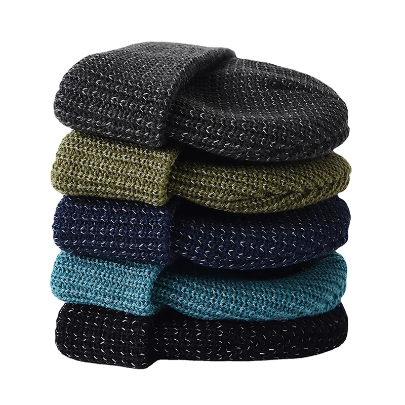 Бренд Oohmy светящаяся в темноте серебристая светоотражающая вязаная шапка