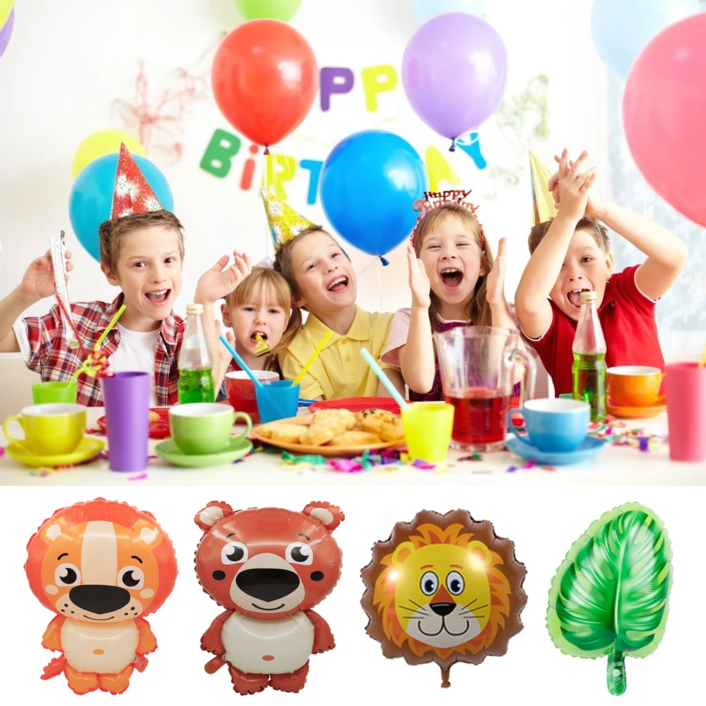 

10/42 pcs Cartoon Animal Balloons Ballon Set Foil Latex Birthday party decorations Kids Toy Wedding Birthday Party Decor DIY
