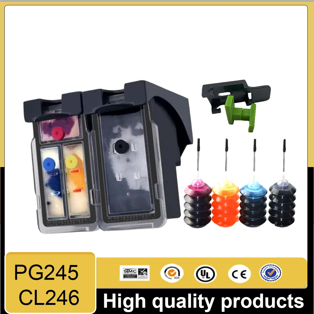 Фото Совместимый чернильный картридж Vilaxh PG245 CL246 XL для принтеров Canon Pixma MX490 MX492 MG2420 MG2520 MG2522, серия PG CL 245 246 №1
