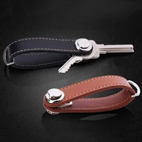 leather key holder wallet holder key wallet ring collector pocket key organizer smart secure locking mechanism pocket key chain