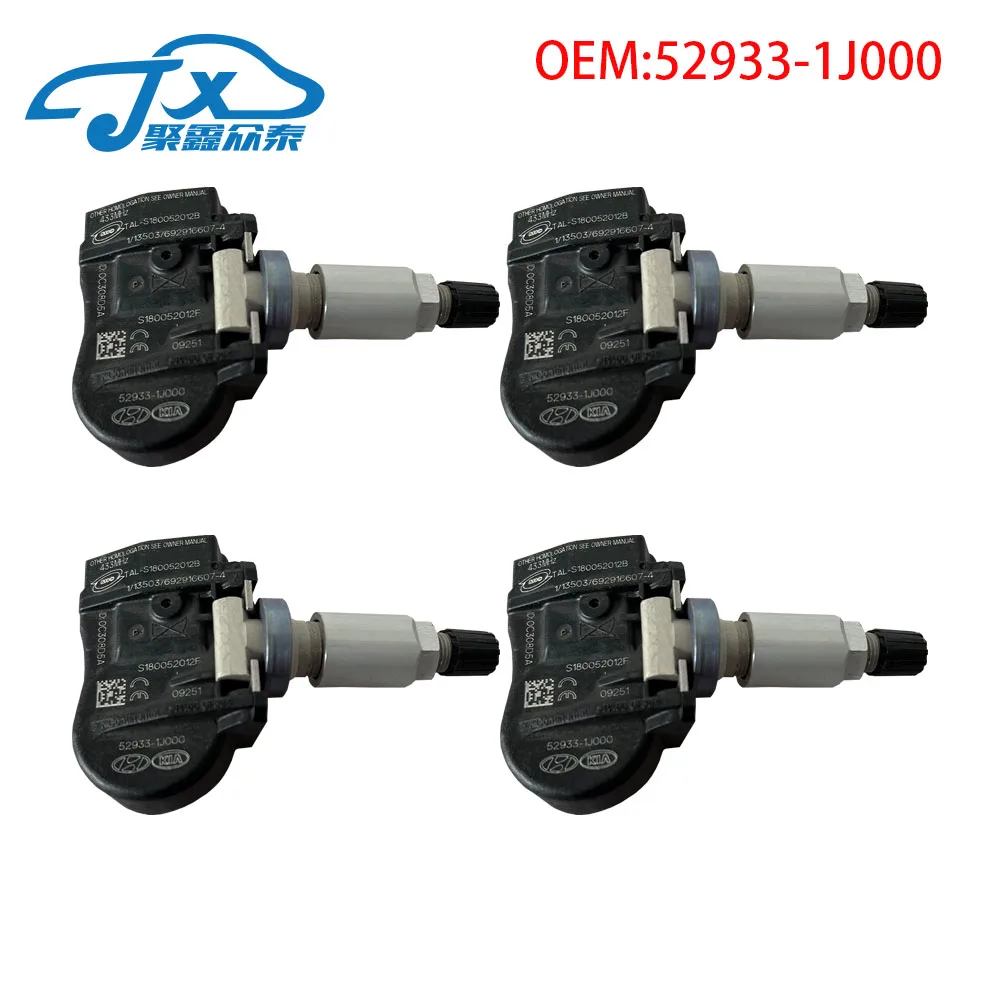 Комплект (4) датчиков мониторинга шин tpms 52933-1j000 для hyundai i20 solaris sonata kia optima sorento al Комплект (4) датчиков мониторинга шин tpms 52933-1j000 для hyundai i20 solaris sonata kia optima sorento al
