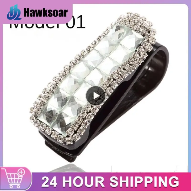 

Car Storage Clip Multifunctional Diamond Shape Glasses Clip Creative Universal Car Glasses Clip Car Accessories Durable