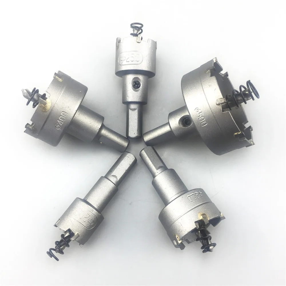 Корончатое сверло, твердосплавная пила из нержавеющей стали, 20-50 мм