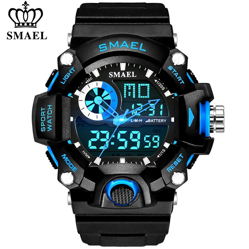 

SMAEL Watches Men Military Army Watch Led Digital Mens Sports Wristwatch Male Gift Analog Shock Watch Relogio Masculino Reloj