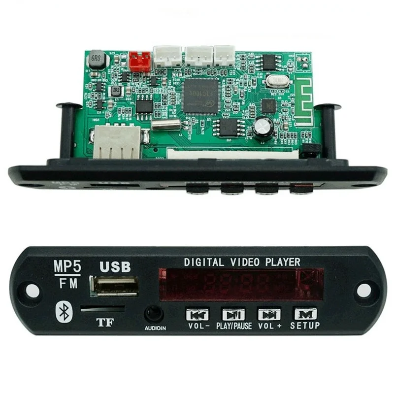 

Bluetooth-декодер MP5 с поддержкой USB, TF, MP3, WAV