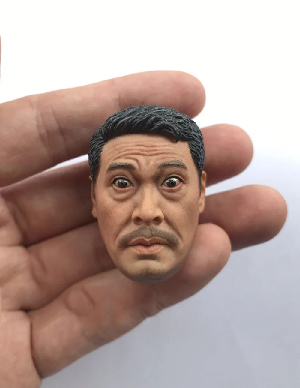 

1/6 Male In Memory Of Wu Mengda Comedy Superstar Stephen Chow's Golden Partner Head Sculpture Carving Model For 12inch Action