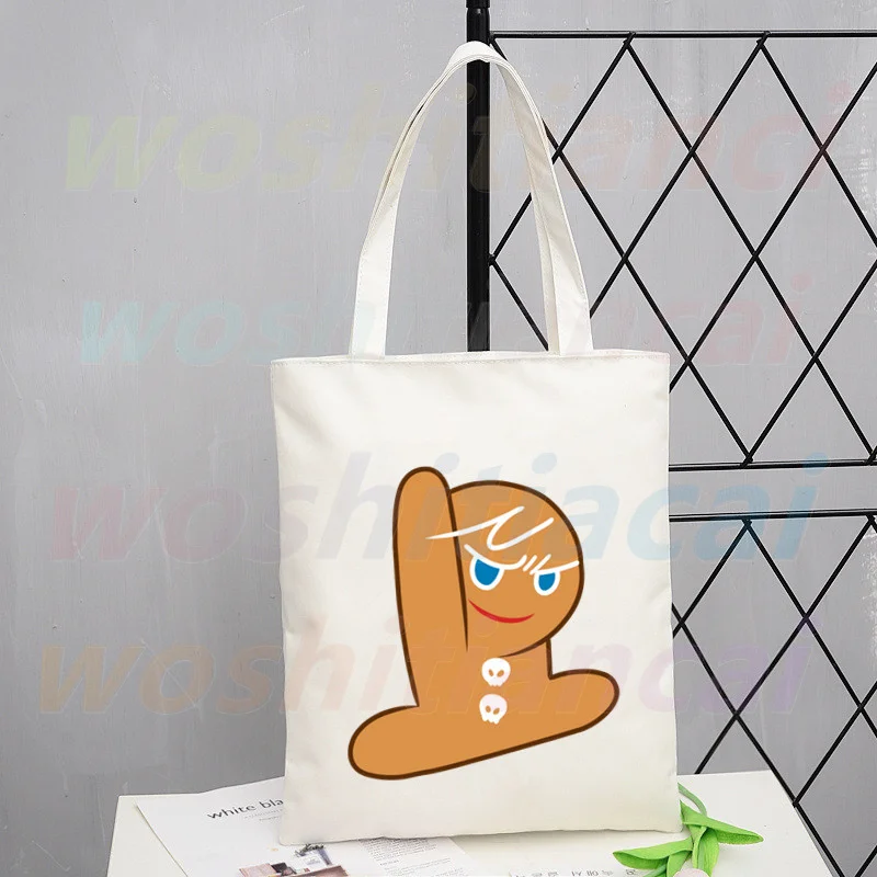 

Милые эстетические сумки для покупок в виде печенья, сумки для покупок, многоразовые сумки для покупок