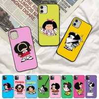mafalda phone case for iphone 11 12 13 mini pro xs max 8 7 6 6s plus x 5s se 2020 xr cover